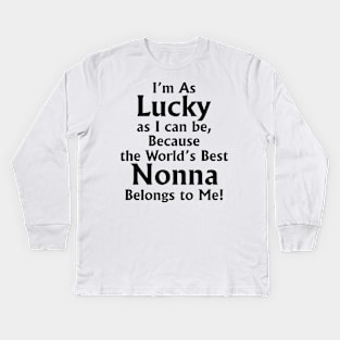 The World's Best Nonna Mug - Gift For Nonna Kids Long Sleeve T-Shirt